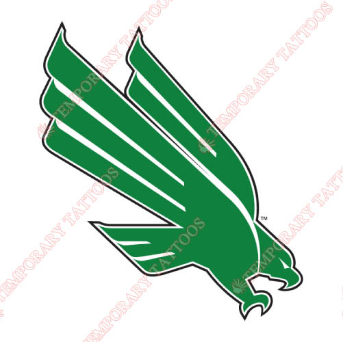 North Texas Mean Green Customize Temporary Tattoos Stickers NO.5615